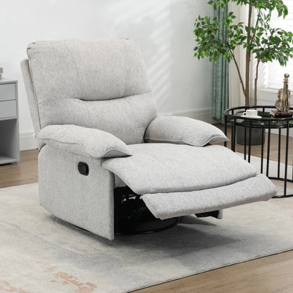 Poltrona Relax Dayla Reclinável em Tecido Premium - Cinzento - Design Nórdico