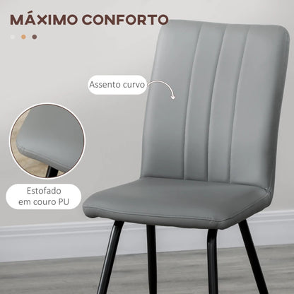 Conjunto de 2 Cadeiras Faden - Design Moderno