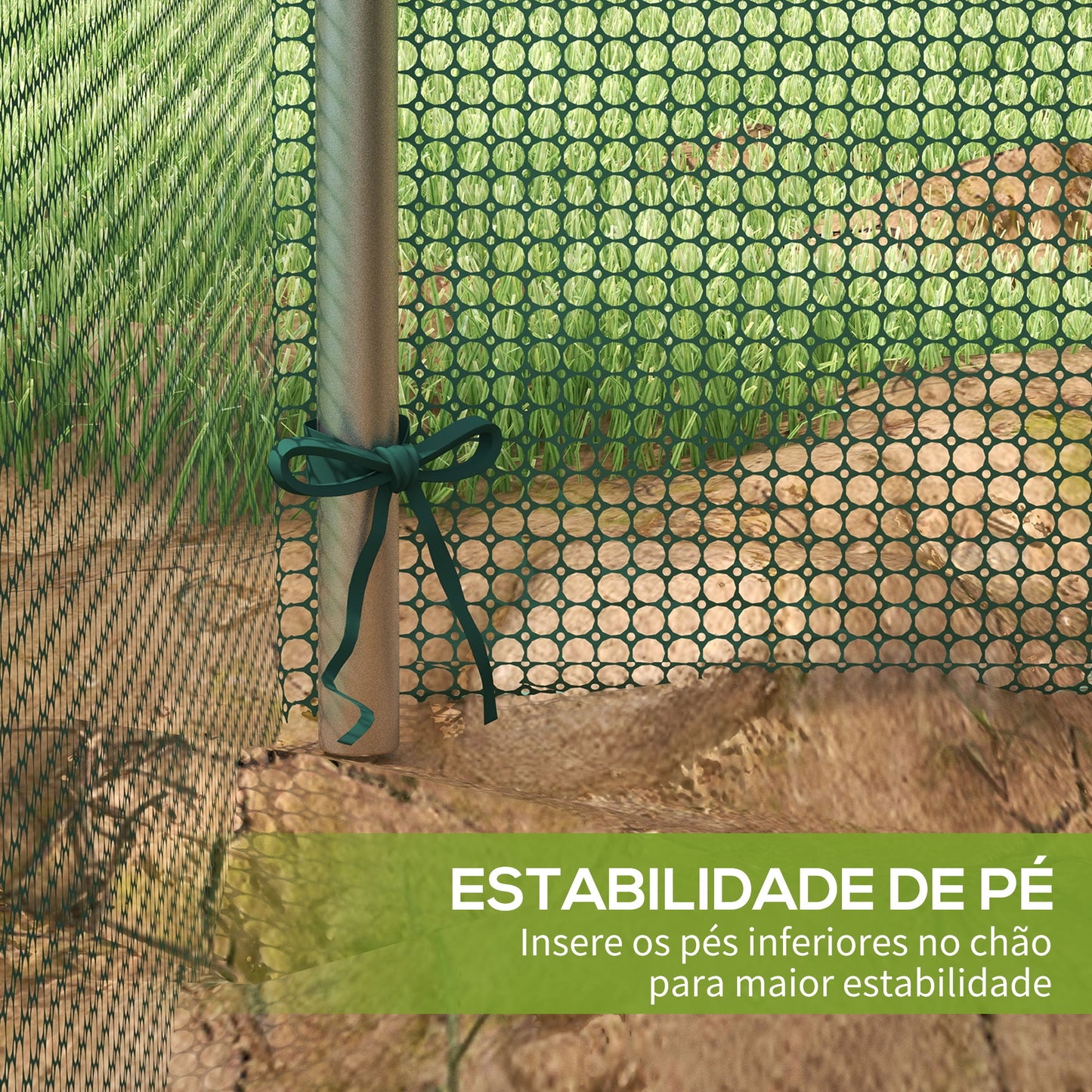 Outsunny Proteção para Cultivo Estufa de Proteção com Suportes de Aço Porta com Fecho de Correr para Proteger as Plantas Flores em Pátio Jardim Terraço 125x125x62,5 cm Verde