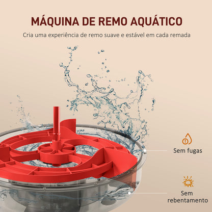 Máquina de Remo com 6 Níveis de Resistência Máquina de Remo para Casa Dobrável com Ecrã LCD Rodas Máquina de Remar para Treino em Ginásio Preto