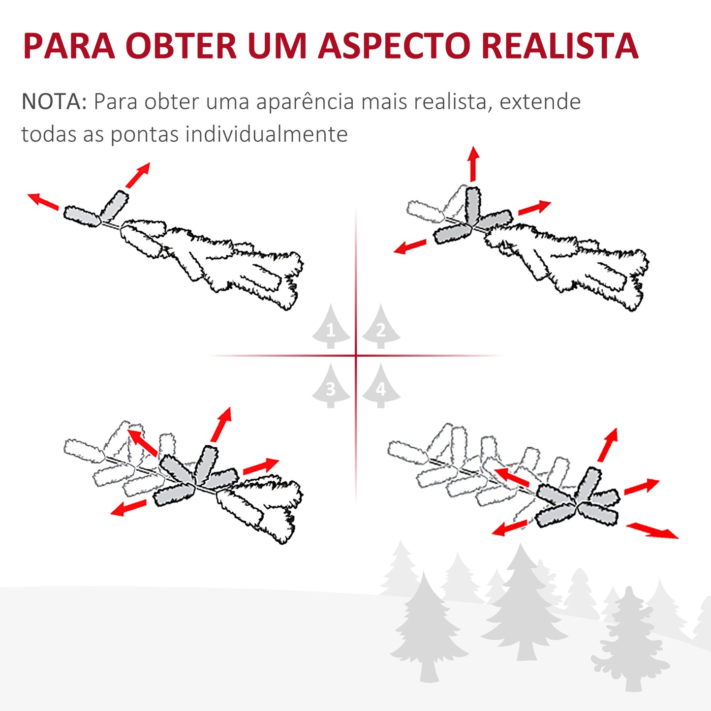 Árvore de Natal Artificial 150cm Ignífugo com 294 Pontas de Ramo PVC e Suporte de Metal Decoração de Natal para Interiores Fácil de Montar Verde