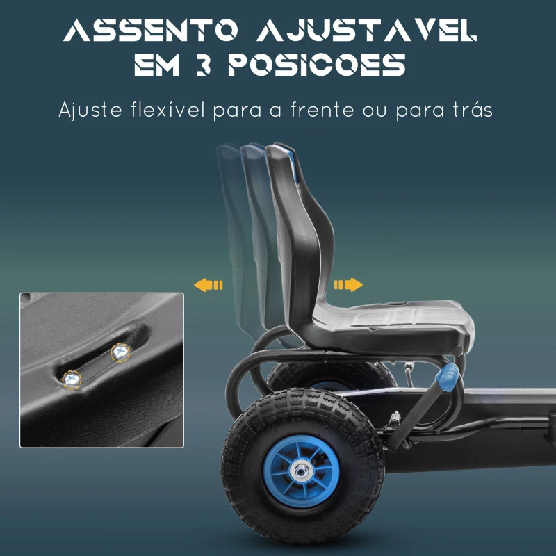 Kart a Pedais para Crianças 5-12 Anos - Azul