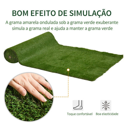 Relva Artificial 1x4m com 30mm de Altura