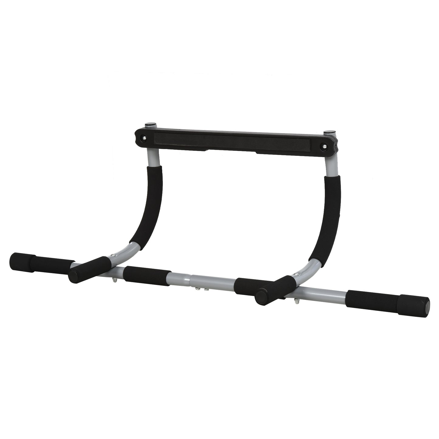 HOMCOM Barra de Elevação para Porta Barra de Pull Up para Exercícios de Treino em Casa Carga Máxima 110 kg 92x40x17 cm Preto