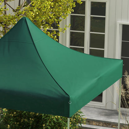 Outsunny Toldo de Substituição 3x3 m para Pérgola de Jardim Cobertura de Substituição para Tenda Dobrável de Tecido Oxford Impermeável e Anti-UV Verde Escuro