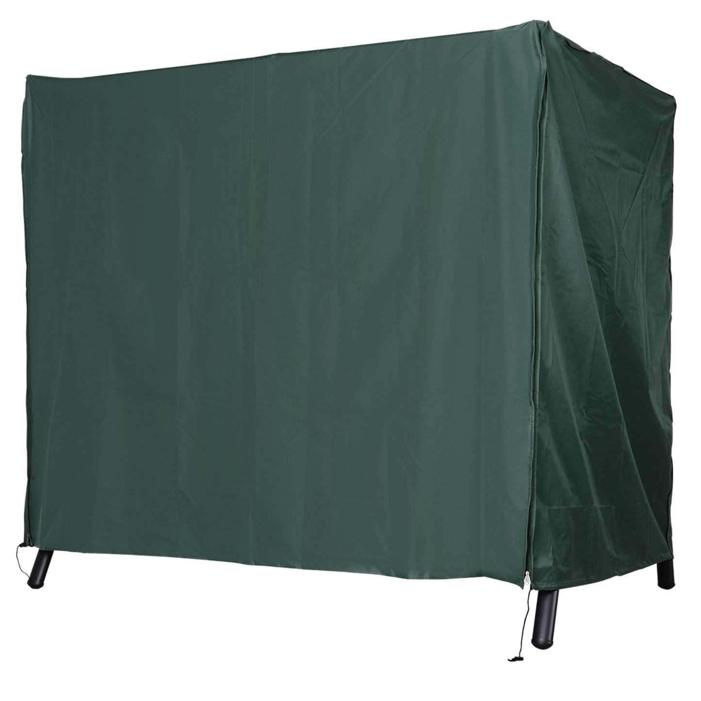 Outsunny Capa para Móveis de Jardim Capa Protetora para Baloiços de Exterior com Zíper 177x114x152cm Verde