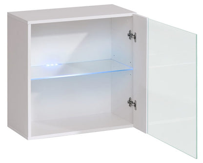 Mueble colgante modelo Baza LD 60x60 en color roble con LED