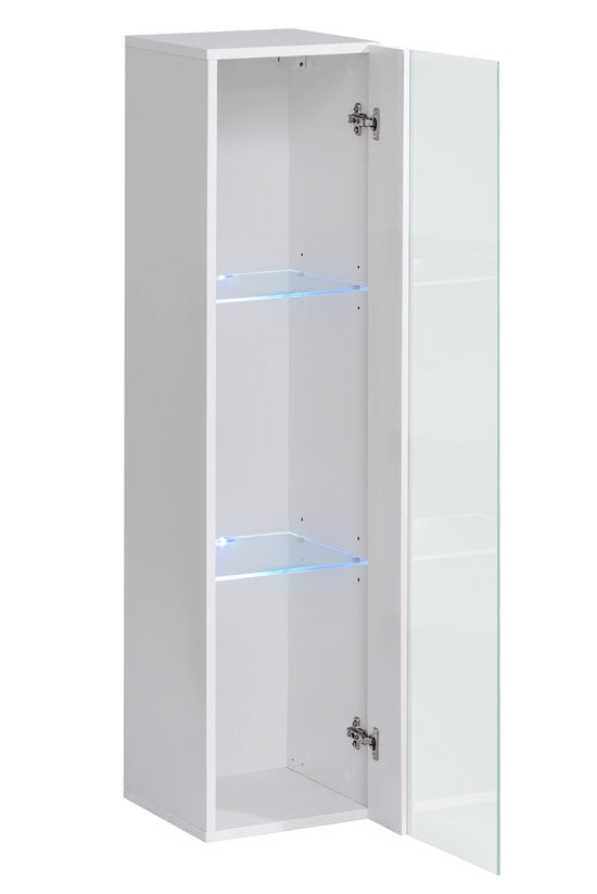 Mueble colgante modelo Baza LD 30x120 en color blanco con LED