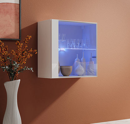 Mueble colgante modelo Baza LD 60x60 en color blanco con LED