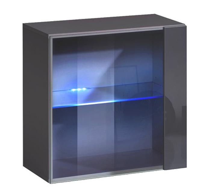 Mueble colgante modelo Baza LD 60x60 en color gris con LED