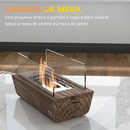 Lareira de Bioetanol de Mesa - Design Moderno