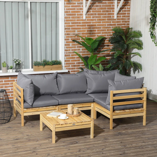 Conjunto Lounge Távora - Sofá e Mesa de Centro - Design Moderno