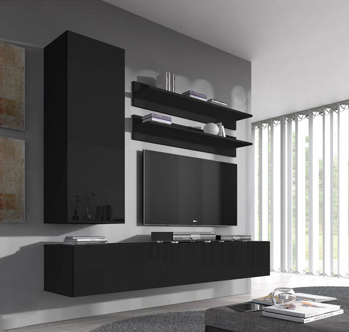 Conjunto muebles Nerea negro modelo 4