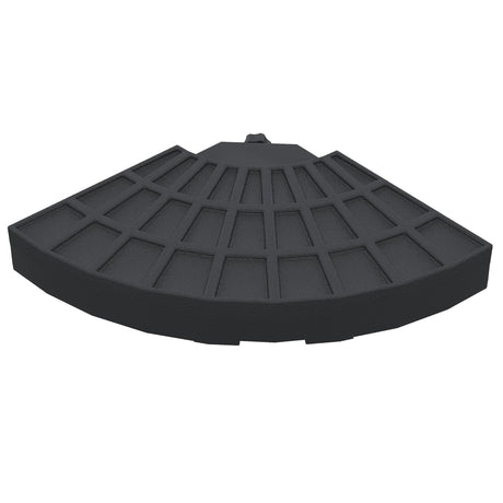  - Cor: Preto; - Material: HDPE; - Medidas: 48x48x8 cm (CxLxA); - Capacidade cada peça: 13 kg de água, 15 kg de areia e 17,5 kg ambos; - Referência: 84D - 061 - Leva - Me - Contigo