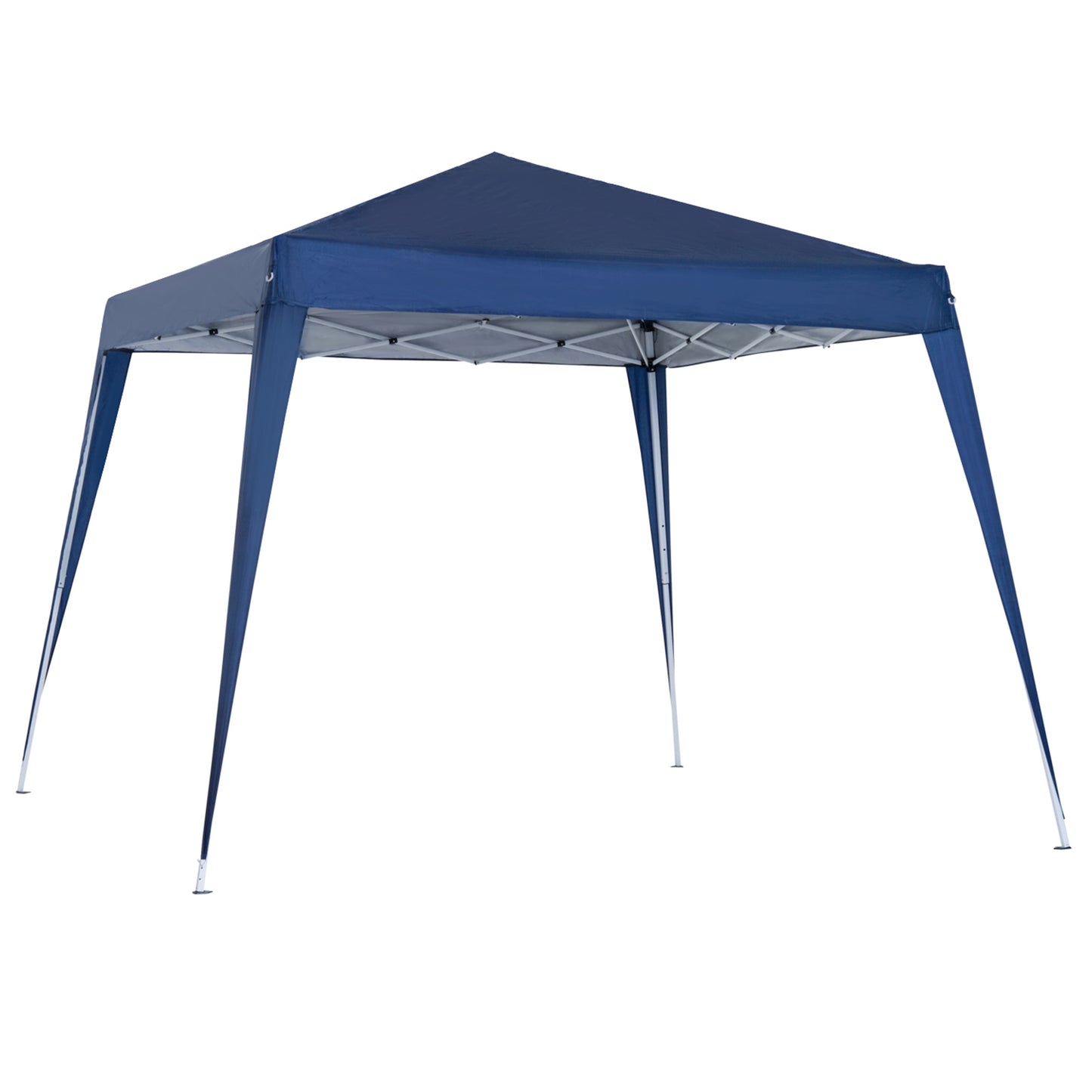 Outsunny Tenda Dobrável 297x297x250 cm Tenda para Jardim Campismo Festas Eventos Aço e Oxford Azul