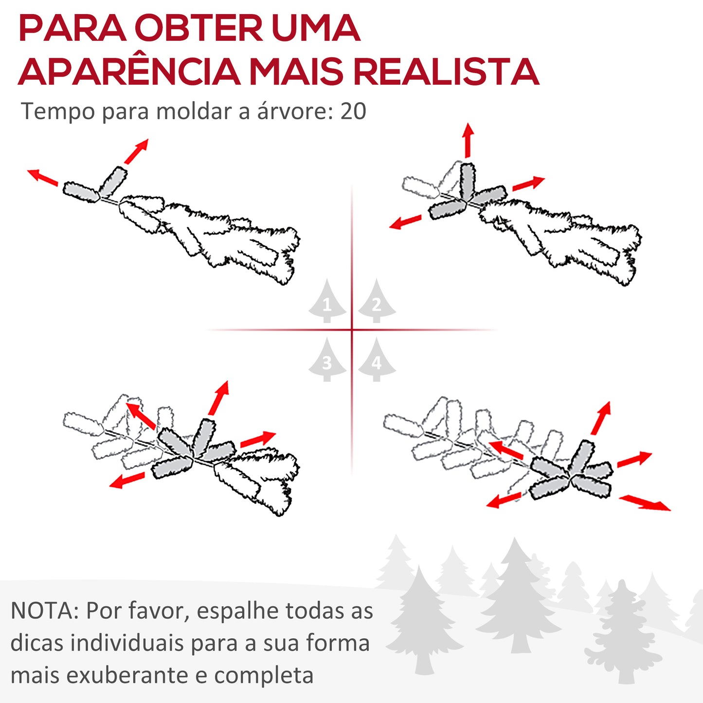 HOMCOM Árvore de Natal Artificial 150cm Ignífugo com 420 Ramos 48 Decorações Folhas de PVC e Suporte Metálico Decoração de Natal para Interior Verde