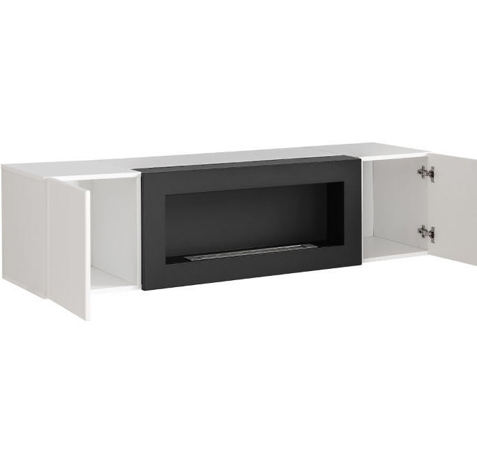 Conjunto de muebles Kaira 2D negro y blanco (1,6m)