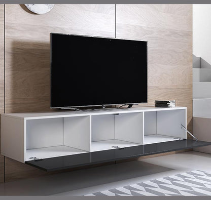 Conjunto de muebles Leiko 6C blanco y negro (1,6m)