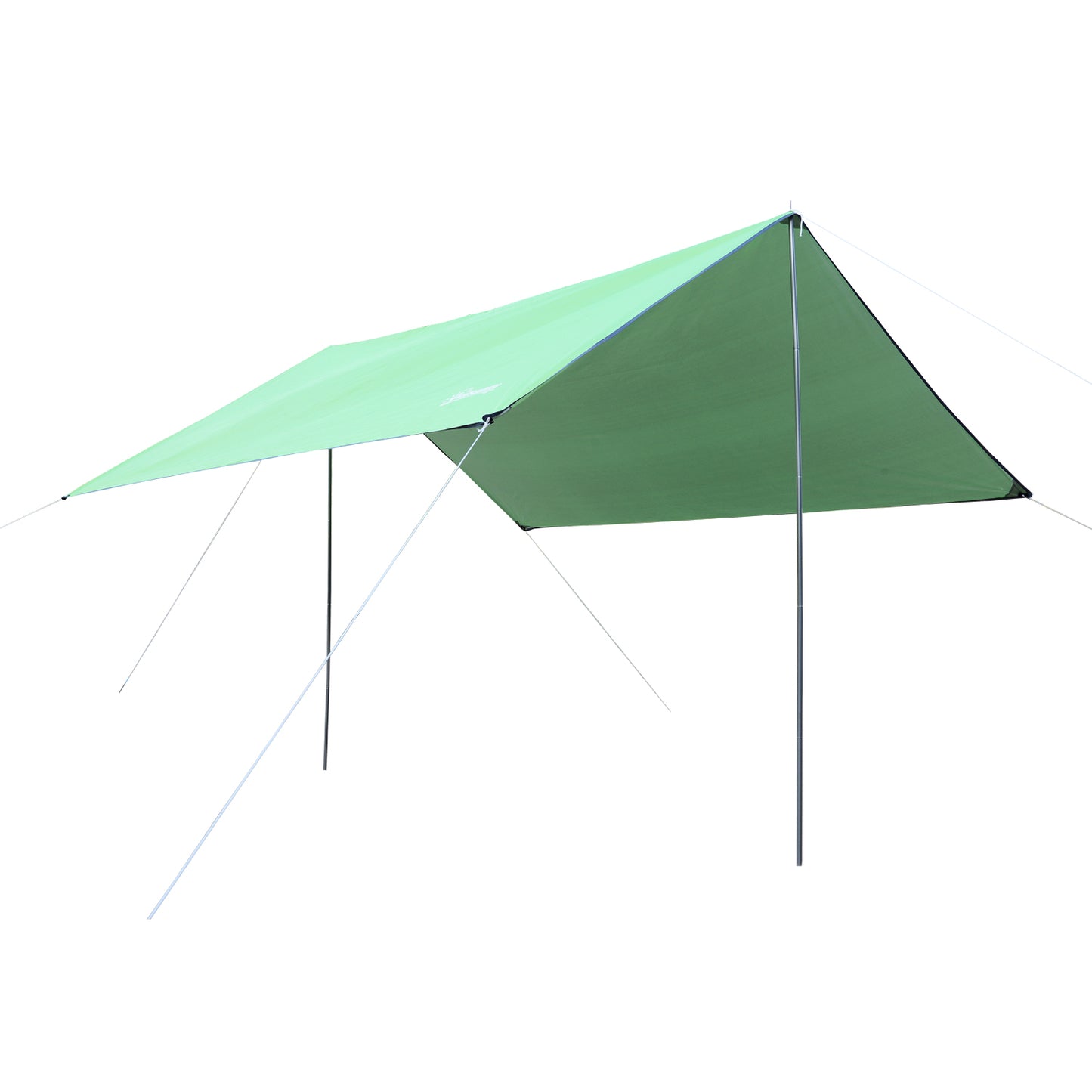 Outsunny Abrigo de Campismo Portátil 300x292 cm Tenda de Campismo Impermeável com Proteção Solar para Praia Piquenique Exterior Verde