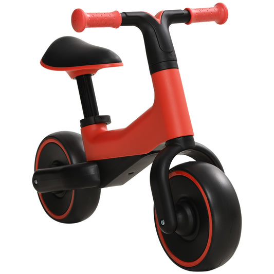 AIYAPLAY Bicicleta sem Pedais para Crianças acima de 18 Meses Bicicleta Infantil para Bebé com Assento Ajustável em 30-36,5 cm Rodas de Ø19 cm Carga 25 kg 66,5x34x46,5 cm Vermelha