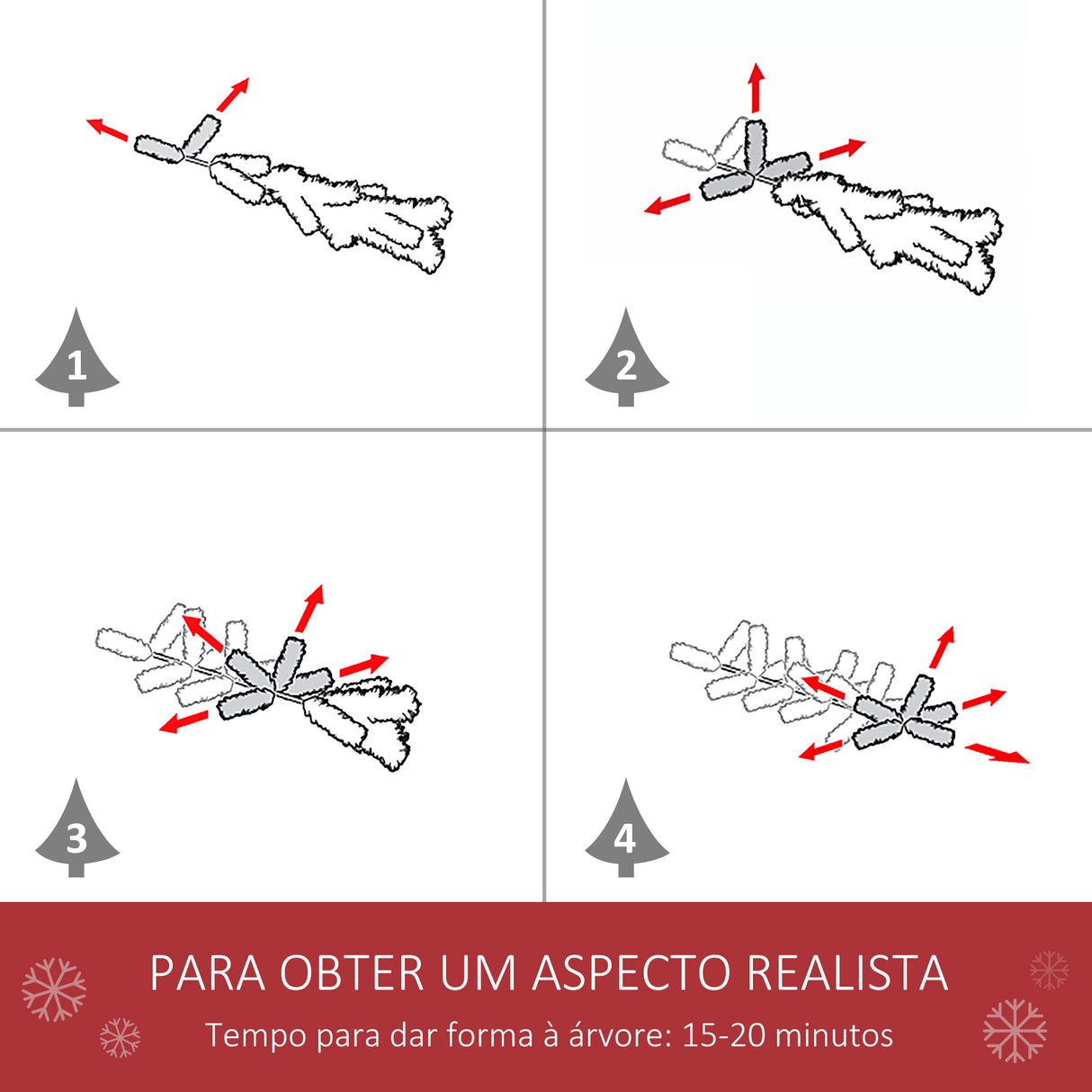 HOMCOM Árvore de Natal Artificial 150cm com 440 Ramas 39 Pinhas e 39 Frutinhas Folhas de PVC PE Base Dobrável e Suporte Metálico Decoração de Natal para Interiores Verde