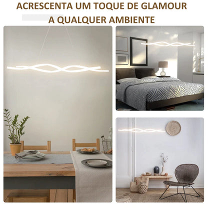 Candeeiro de Teto em LED DNA - Design Moderno