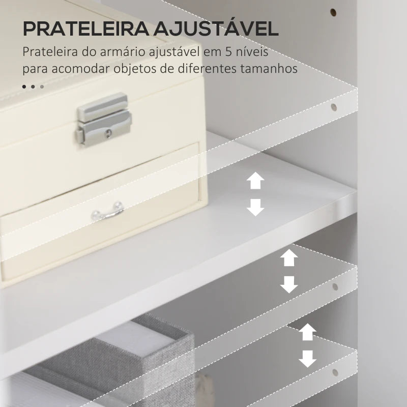 Vitrine Halos - Cor Branco - Em Melamina de Nadeira, MDF e Vidro Temperado - 60x30x116 cm - Design Moderno