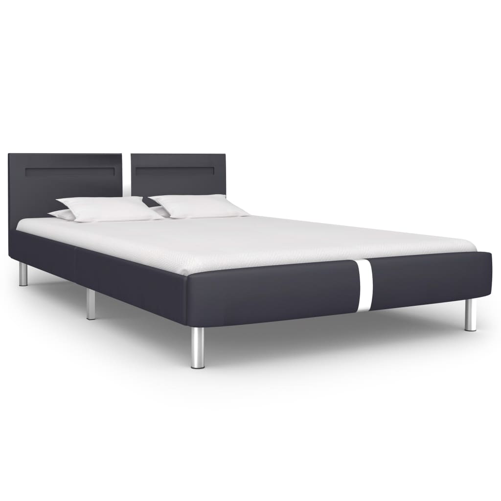 Estrutura de Cama Sheldon com Luzes LED - Preto - 180x200 cm - Design Moderno