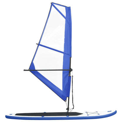 Prancha de Paddle SUP com Vela e Remo - 330cm - Azul e Branco