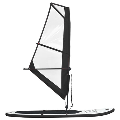 Prancha de Paddle SUP com Vela e Remo - 330cm - Preto e Branco