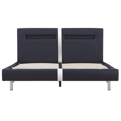 Estrutura de Cama Sheldon com Luzes LED - Preto - 180x200 cm - Design Moderno