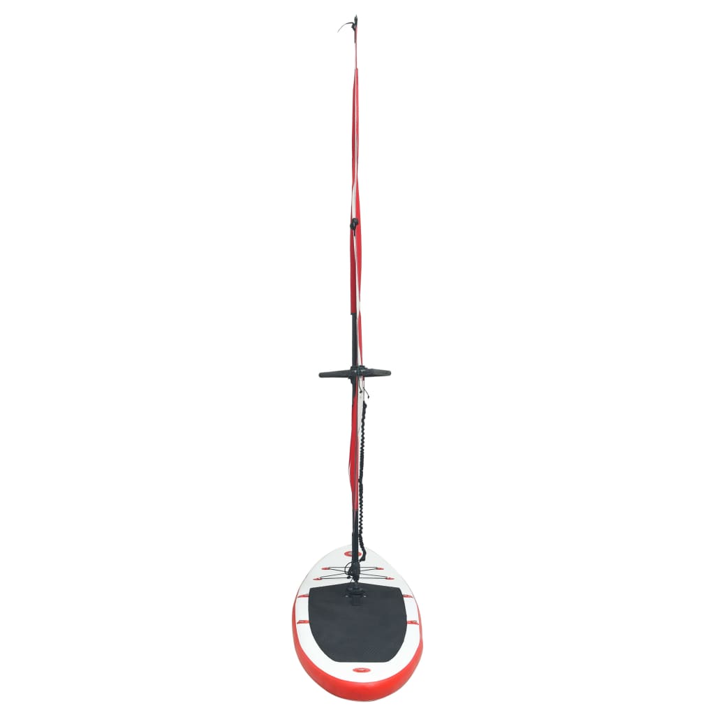 Prancha de Paddle SUP com Vela e Remo - 330cm - Vermelho e Branco