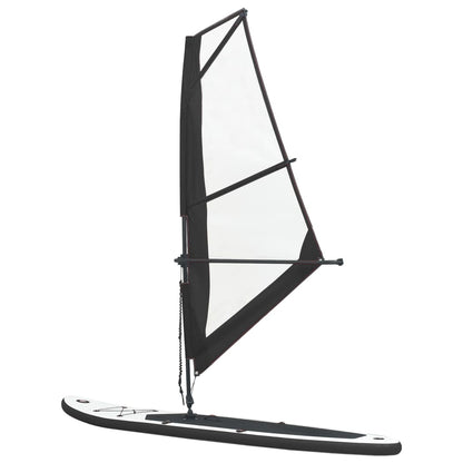 Prancha de Paddle SUP com Vela e Remo - 330cm - Preto e Branco