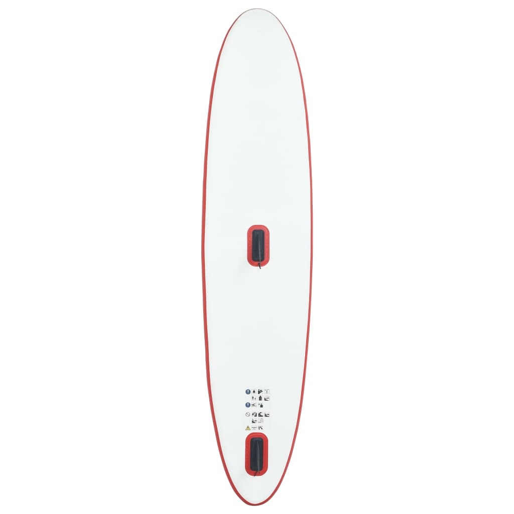 Prancha de Paddle SUP com Vela e Remo - 330cm - Vermelho e Branco