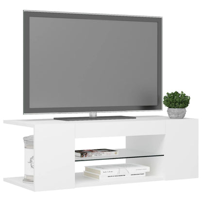 Móvel de TV Yoki com Luzes LED - Branco - Design Moderno