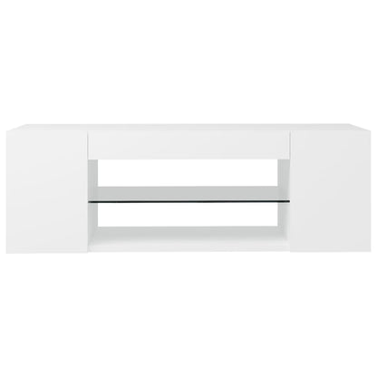 Móvel de TV Yoki com Luzes LED - Branco - Design Moderno