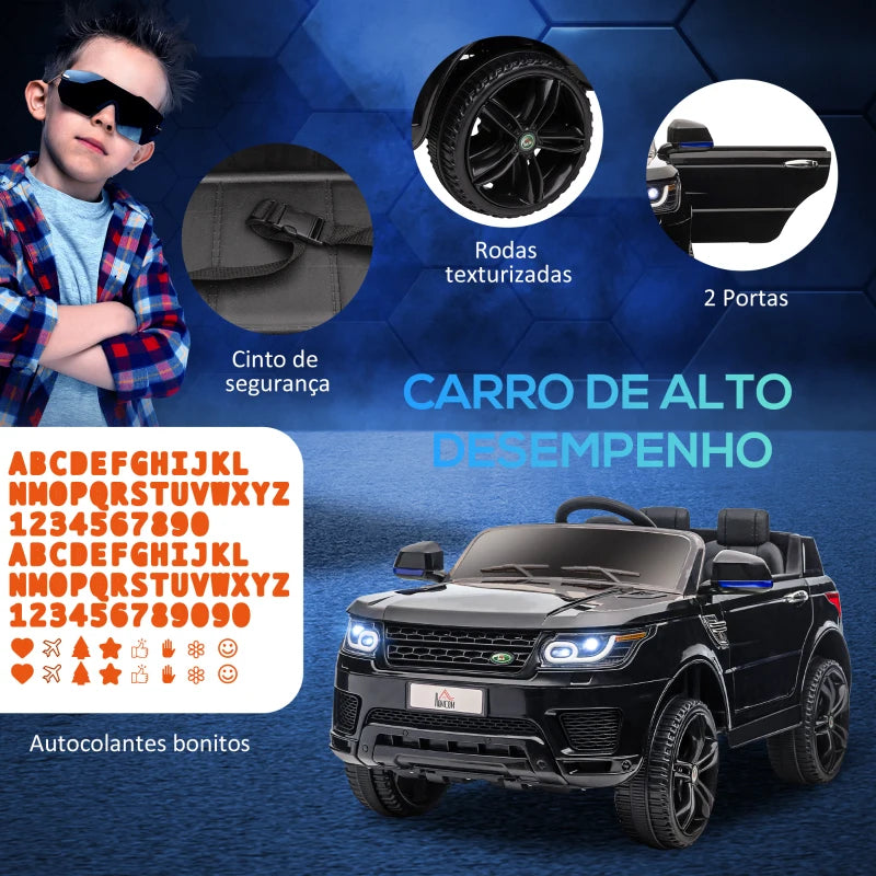 Carro Elétrico SUV Infantil 12V com 2 Motores e Controlo Remoto - 3-5km/h