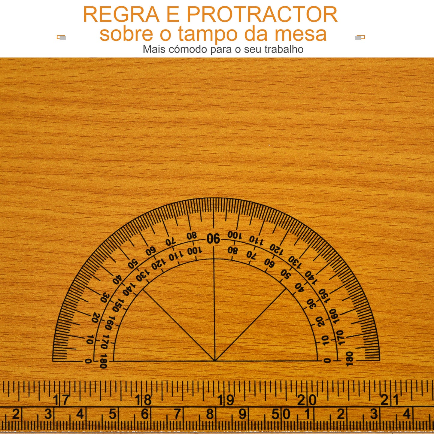 HOMCOM Bancada de Trabalho Dobrável Mesa de Trabalho Dobrável com Régua Transferidor Carga 100 kg 100x60x75,5 cm Madeira e Preto