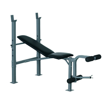 Banco de Musculação máquina de fitness com encosto ajustável 165x68x114cm Preto