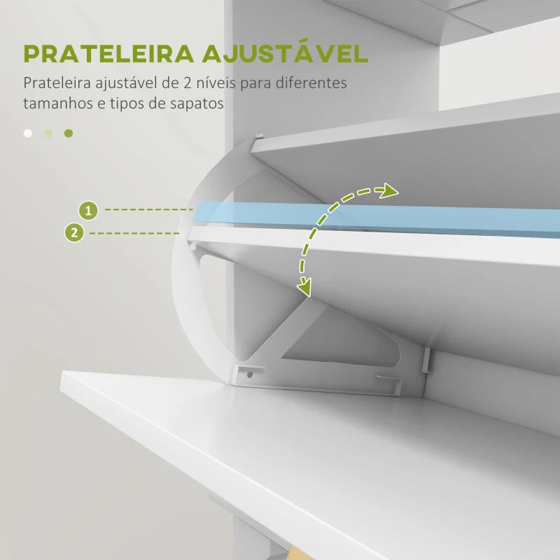 Sapateira Close de 2 Portas e 1 Gaveta - Design Moderno