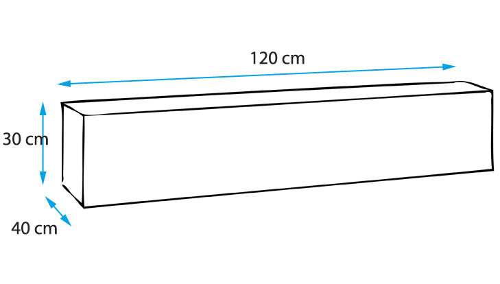 Modelo Baza 4D negro y blanco (2,7m)