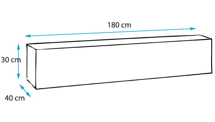 Móvel de TV de Parede/Suspenso AURORA - 180x30x40 cm - Branco/Branco Brilhante - Design Moderno