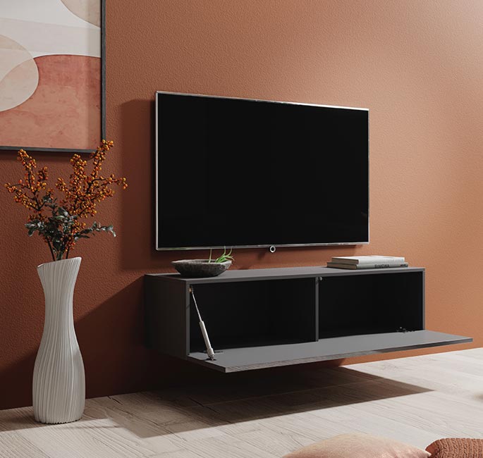 Mueble TV modelo Baza 120x30 en color gris