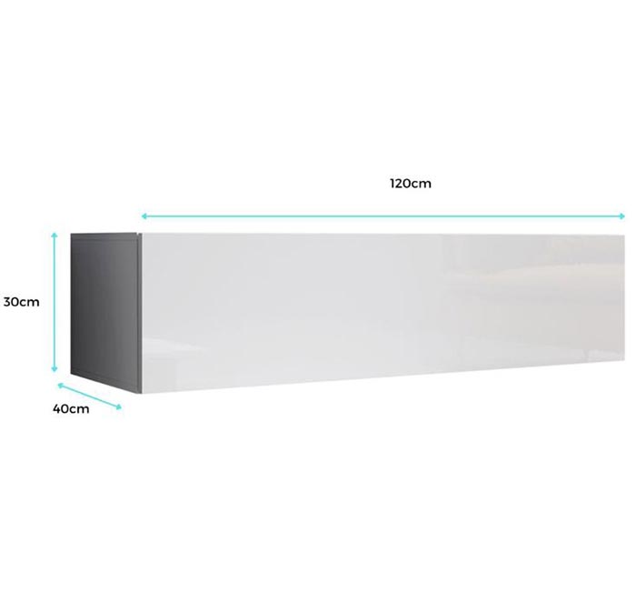 Mueble TV modelo Baza 120x30 en color roble