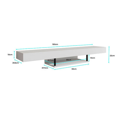 Mueble TV Anabel en color blanco