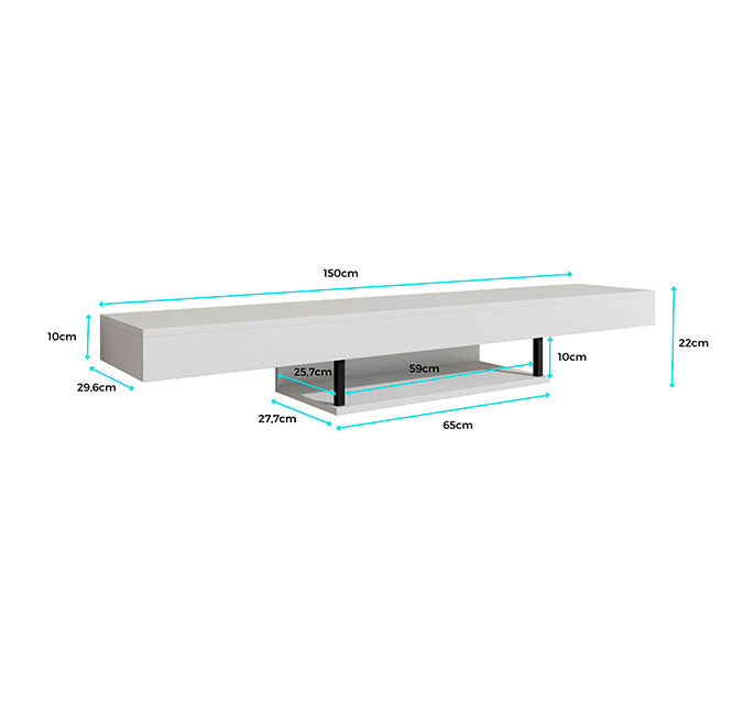 Mueble TV Anabel en color negro