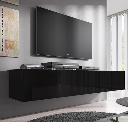 Mueble TV modelo Nerea H2 (160 cm) en negro