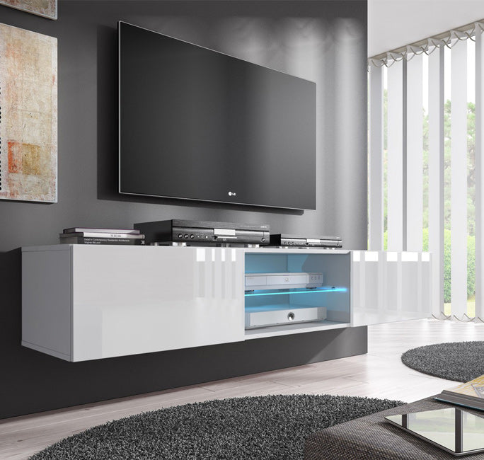 Mueble TV modelo Tenon (160 cm) en blanco