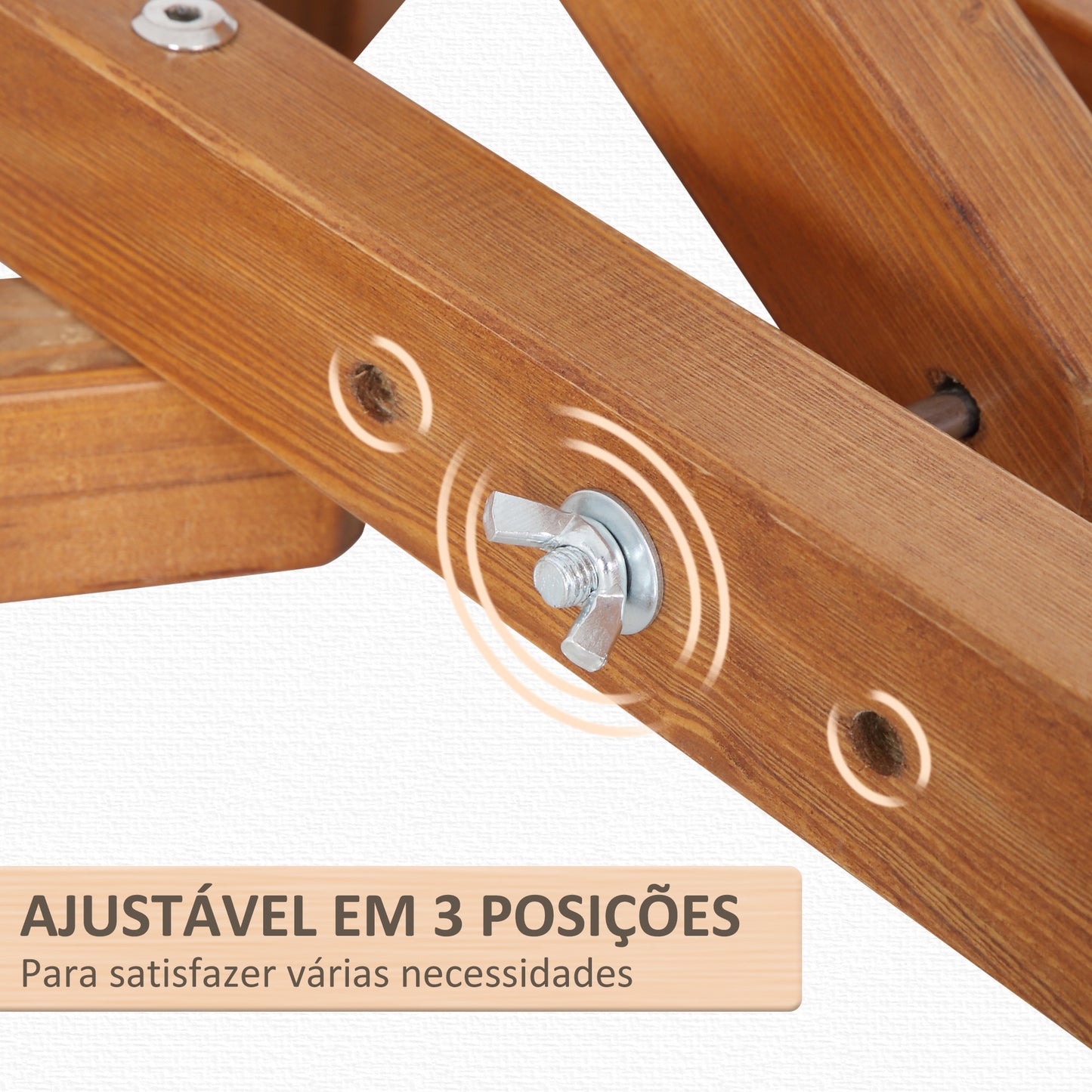 Outsunny Suporte para Cama de Rede de Madeira Dobrável Ajustável em 3 Níveis Estrutura para Cama de Rede 217-380cm de Comprimento Carga Máxima 150kg Jardim Terraço 388x152x89cm Madeira