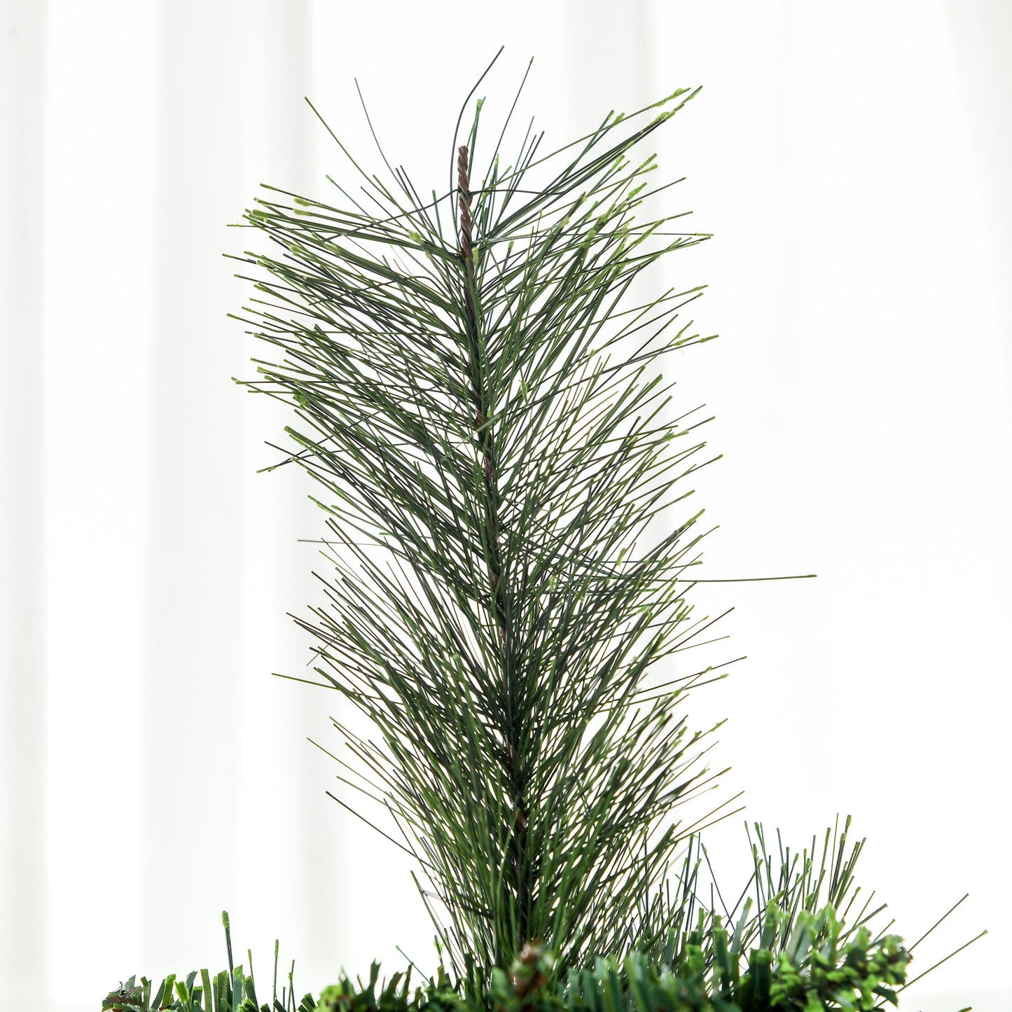 HOMCOM Árvore de Natal Artificial 180 cm Árvore de Natal com 648 Ramos de Agulha de Pinheiro Fácil de Montar e Base Desmontável de Aço Ø70x180 cm Verde